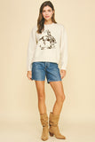 Camille Cowboy Graphic Crew PINCH Sweater