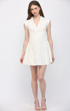 Kelly Eyelet Twist Front FATE Mini Dress