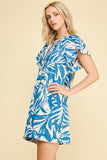 PINCH Leslie Botanical Print Tunic Mini Dress