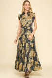 Leticia Floral Print Tiered Maxi PINCH Dress