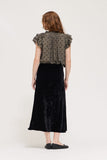 Florence Grade and Gather Floral Ruffle Sleeve Blouse