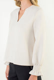 Jennifer Long Sleeve Suede THML Top