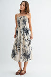 Jovie Floral Midi FUN2FUN Dress