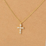 Gianna Quartz Cross Necklace