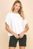 Latica Dropped Shoulder PINCH Sweater Top