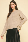 Tracie Dimond Texture Knit PINCH Sweater