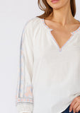 Lovestitch Dana Embroidered Long Sleeve Top
