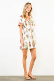 THML Sabrina Short Sleeve Floral Pattern Dress