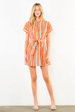 THML Shayla Short Sleeve Stripe Dress