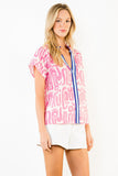 THML Penelope Short Sleeve Pattern Top