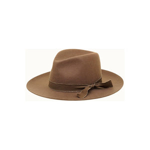 Olive & Pique - KAIA - 100% Wool Felt Rancher, Satin Lined, Unisex, Pecan Hat