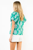 THML Aylani Bubble Sleeve Top