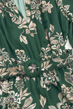 Maritza Long Sleeve Printed Maxi Current Air Dress with Buckle Belt