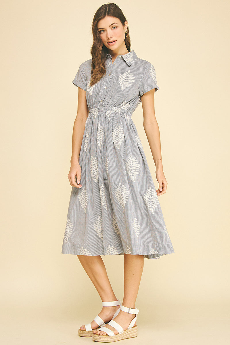 pinch midi dress Pinch Striped Tiered Midi Dress