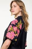 Roberta Embroidered Puff Sleeve THML Top