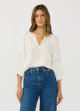 Lovestitch Kiana Embroidered and Lace Trim Top