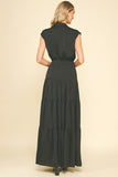 PINCH Taylor Button Down Tiered Maxi Dress