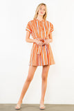 THML Shayla Short Sleeve Stripe Dress