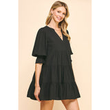 Rowan V Neck Tiered Mini PINCH Dress