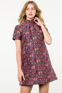 Luisa Short Sleeve Textured THML Dress