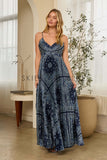 Tori Sleeveless Pleated Maxi Skies are Blue Dress
