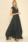 PINCH Taylor Button Down Tiered Maxi Dress