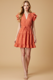 PINCH Kyra Flutter Sleeve Mini Dress