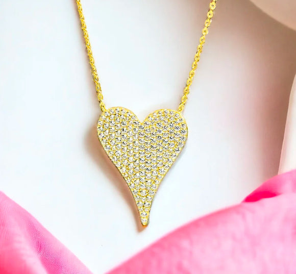 Kristen Large Heart Necklace