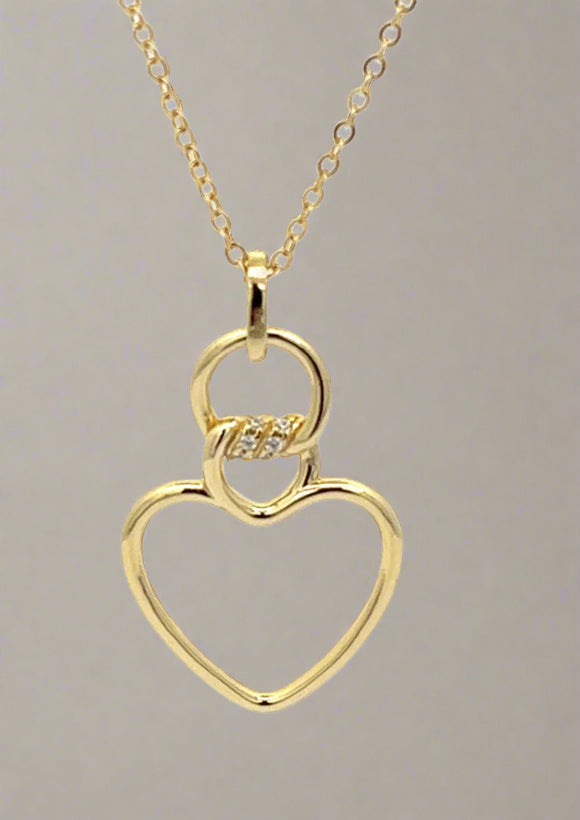 Evelyn Heart Knot Necklace