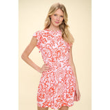 Lyra Floral Print Buttondown Mini PINCH Dress