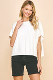 Latica Dropped Shoulder PINCH Sweater Top