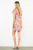 THML Paige Short Sleeve Flower Detail Dress