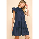 Mariana Scrunch Neck Mini PINCH Dress