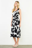 THML Mila Geometric Pattern with Tie Waist Dress