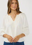 Lovestitch Kiana Embroidered and Lace Trim Top