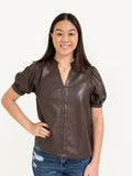 THML Natasha Soft Leather Top