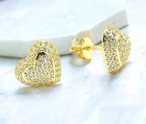 Alena Heart Stud Earrings