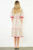 THML Jodie Floral Collared Long Dress
