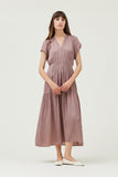 Bertha Grade and Gather Lilac Midi Dress