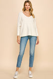 Kyla Soft V Neck Knit PINCH Sweater