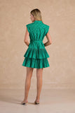 Presley Button Down Tiered Current Air Mini Dress