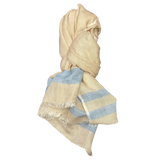 Chloe & Lex - Linen Scarf with Fresh Stripes