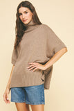 Laura Turtle Neck Short Sleeve PINCH Sweater