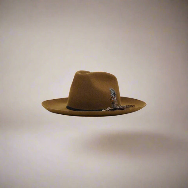 Olive and Pique Wool Hat. Caramel. Unisex. Medium. Olive & Pique 100% Wool Brown Women main image 4
