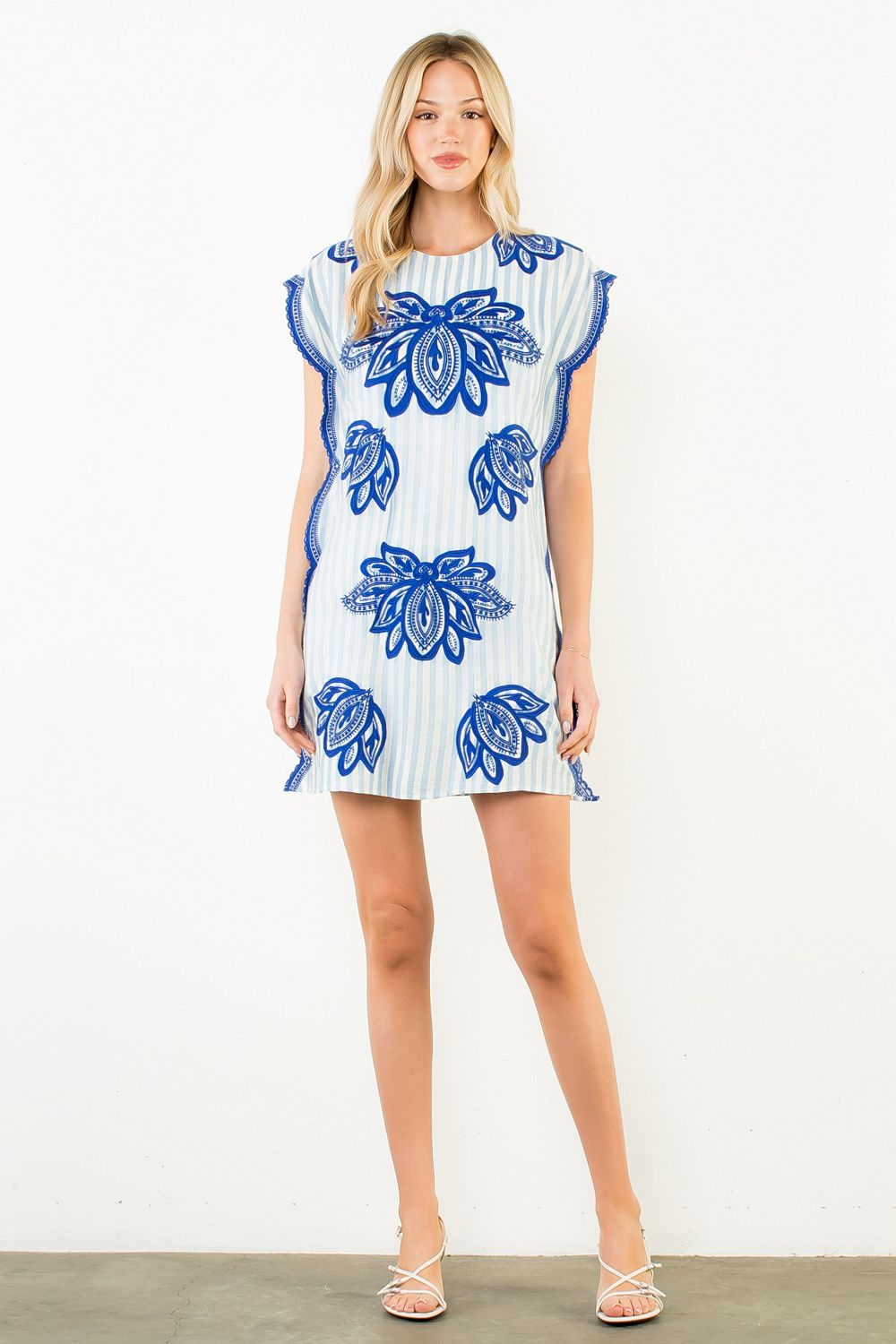 sachin and babi light blue dress Zimmermann Awaken Embroidered Yoke Maxi Dress | Ivory Floral main image 1