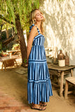 Irene Striped Tiered Maxi PINCH Dress