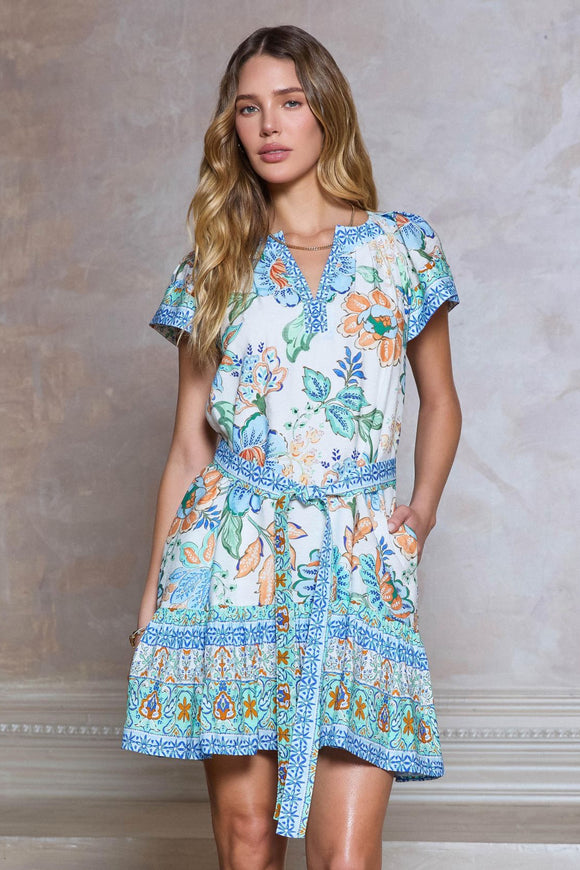 lucia mini dress Lucia Tiered Mini Current Air Dress L
