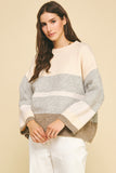 Iliana Color Block Soft Yarn PINCH Sweater