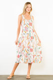 THML Alena Thin Strap Floral Pattern Dress