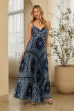 Tori Sleeveless Pleated Maxi Skies are Blue Dress